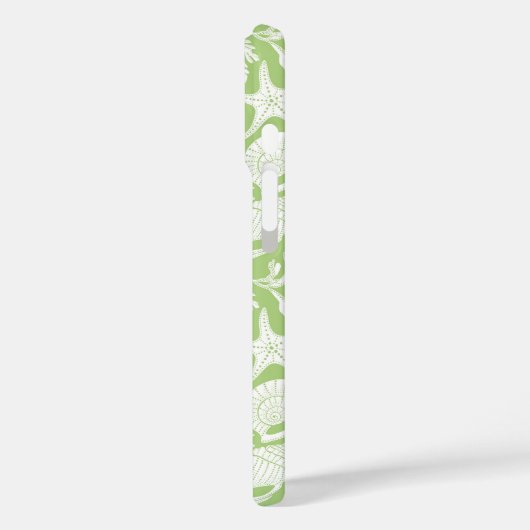 Green Shells Personalized Case-Mate iPhone Hülle (Rückseite / Links)