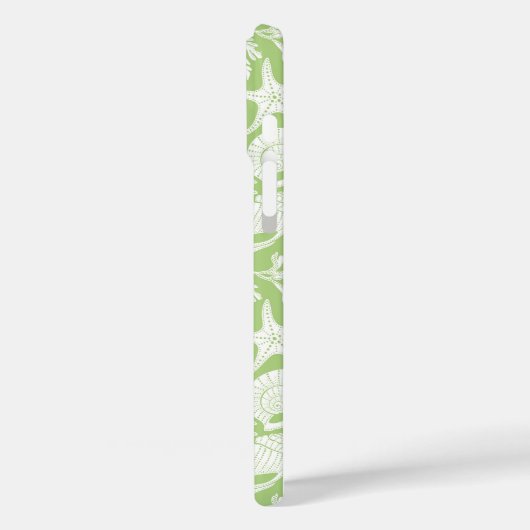 Green Shells Personalized Case-Mate iPhone Hülle (Rückseite / Links)