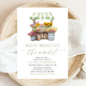 Green She's Fresh Off the Market Brautparty Einladung