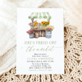 Green She's Fresh Off the Market Brautparty Einladung