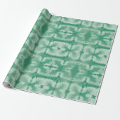 Green Shibori Style  Geschenkpapier (Ungerollt)