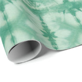 Green Shibori Style  Geschenkpapier (Rolleneckpunkt)