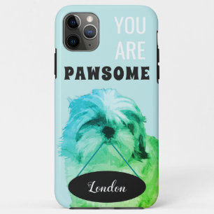 Green Shih Tzu iPhone 11 Pro Max Fall Case-Mate iPhone Hülle