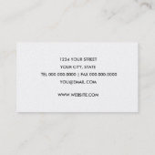 Green Shimmer Business Card Visitenkarte (Rückseite)