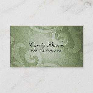 Green Shimmer Business Card Visitenkarte