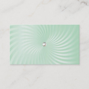 Green Shimmer Twirl Business Card Visitenkarte