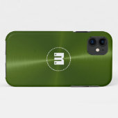 Green Shiny Stainless Steel Metal Case-Mate iPhone Hülle (Rückseite (Horizontal))