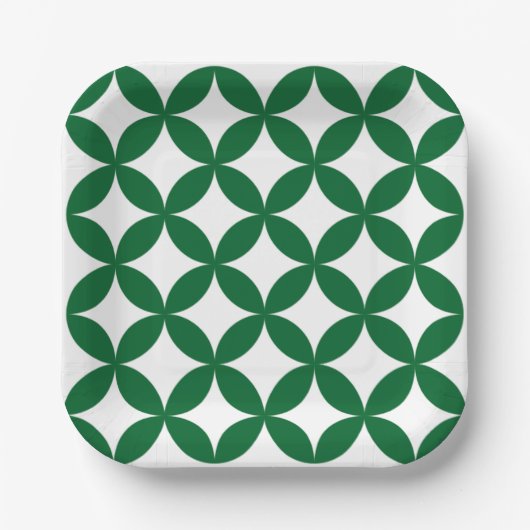 Green Shippo 7" Square Teller (Vorderseite)