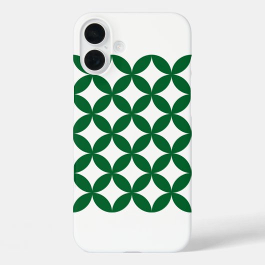 Green Shippo iPhone 16 Plus Fall Case-Mate iPhone Hülle (Rückseite)