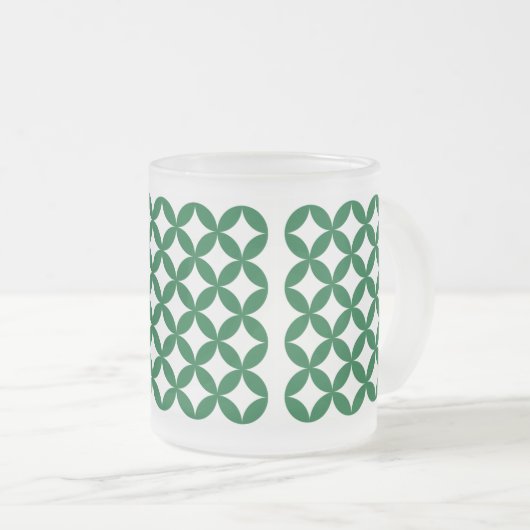 Green Shippo Mattierte Tasse (VorderseiteRechts)