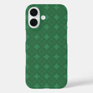 Green Shippo-Muster iPhone 16 Hülle