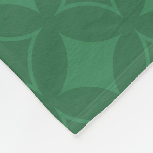Green Shippo-Muster Fleecedecke (Ecke)