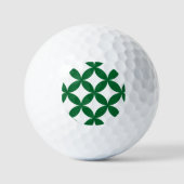 Green Shippo Muster Golf Ball (Vorderseite)