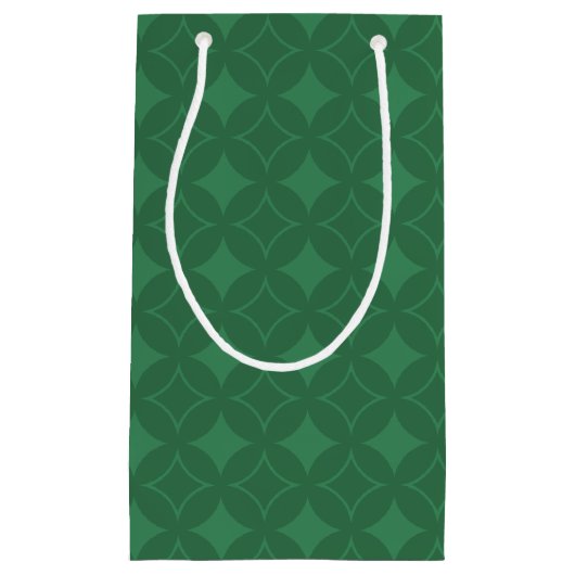 Green Shippo-Muster Kleine Geschenktüte (Vorderseite)