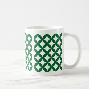 Green Shippo Muster Tasse - Japanisch Traditionell