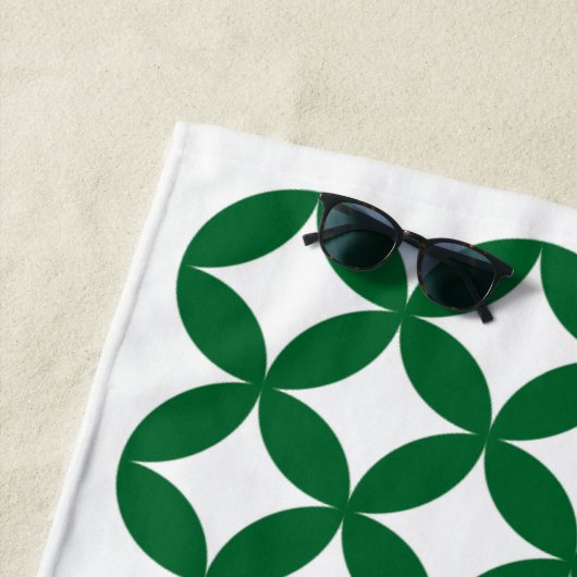 Green Shippo Pattern Beach Handtuch (Beispiel)