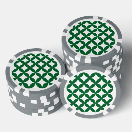 Green Shippo Poker Chips (Stapel)