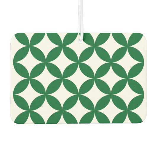 Green Shippo Rectangle Air Freshener Autolufterfrischer (Vorderseite)