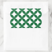 Green Shippo Rectangle Stickers (Tasche)