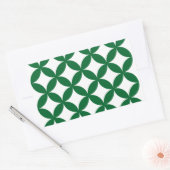 Green Shippo Rectangle Stickers (Umschlag)