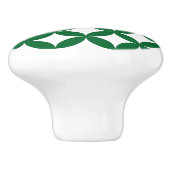 Green Shippo Round Keramik Knock Keramikknauf (Seitenansicht)