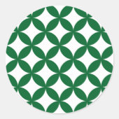 Green Shippo Round Stickers (Vorderseite)