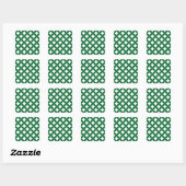 Green Shippo Square Stickers (Blatt)