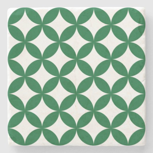 Green Shippo Square Untersetzer (Vorderseite)