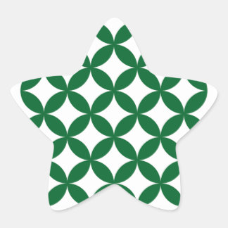 Green Shippo Star Stickers