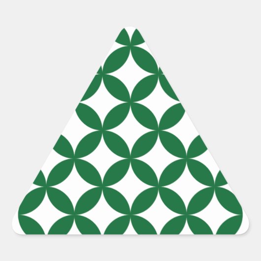 Green Shippo Triangle Stickers (Vorderseite)