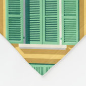 green shutters and architectural fresh minimalist  fleecedecke (Ecke)