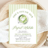 Green Sie hat ihr perfektes Matcha-Brautparty gefu Einladung