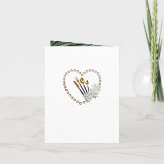 Green Silk & Ivory Pearl Wedding Shower Invitation Einladung (Rückseite)