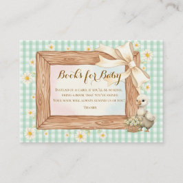 Green Silly Goose Books for Baby Begleitkarte