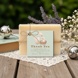 Green Silly Goose Favor Tags Geschenkanhänger