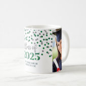 Green Silver Class of 2025 Coffee Tasse (VorderseiteRechts)