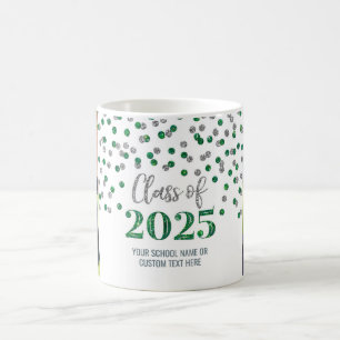 Green Silver Class of 2025 Coffee Tasse