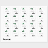 Green Silver Dragon Wedding Stickers (Blatt)