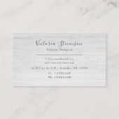 Green Silver Glitzer Marble Geode Agate Visitenkarte (Rückseite)