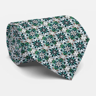 Green, Silver, Tan & White Mosaikfliesen Krawatte