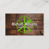 Green Silverware Logo | Holzrahmen Visitenkarte (Vorderseite)