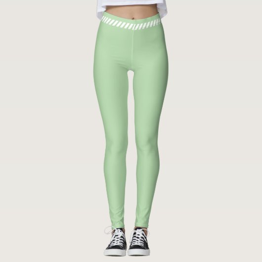 Green simple aesthetic legginns leggings (Vorderseite)