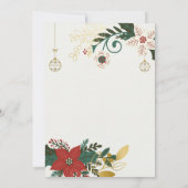 Green Simple Christmas Party Einladung (Rückseite)