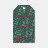 Green Simple ClassicChristmas Blumengeschenk-Tag Geschenkanhänger (Rückseite)