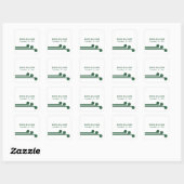 Green Simple Deko Chic Wedding Stickers (Blatt)