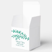 Green Simple Foliage Wedding Geschenkschachtel (Geöffnet)