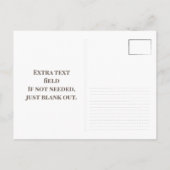 Green Simple mit Foto Save the Date Card Ankündigungspostkarte (Rückseite)