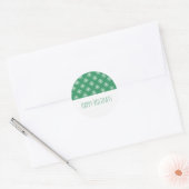 Green Simple Snowflake Holiday Stickers (Umschlag)