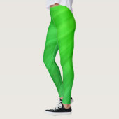 Green Simple Solid Leggings (Links)