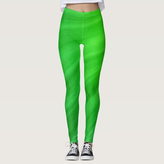 Green Simple Solid Leggings (Vorderseite)